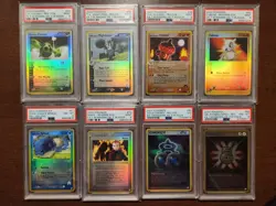 PSA 9 8 7 Team Magma Vs Aqua Reverse Holo Pokemon Card Lot Of 8 Unc/C E-Reader - Image 1