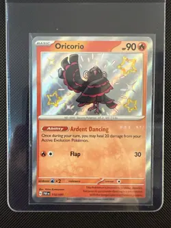 Oricorio 113/091 Paldean Fates Shiny Rare Holo Pokemon Card NM - Image 1