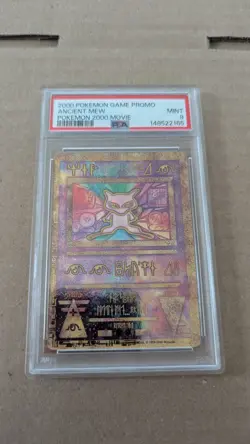 Ancient Mew PSA 9 Mint Pokemon TCG Card 2000 Movie Promo - Image 1