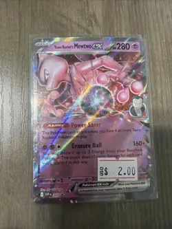 Team Rocket's Mewtwo ex SVP 205 Scarlet & Violet Promo Pokemon Card TCG NM - Image 1