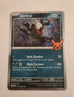Darkrai 136/197 Cosmos Holo Promo – Obsidian Flames – NM – + Mystery Card - Image 1