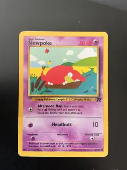 Pokemon Slowpoke Team Rocket vintage card #67/82 Wotc 2000 - Image 1