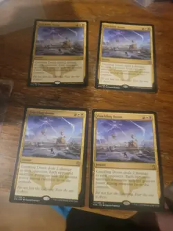 4x Crackling Doom Khans of Tarkir MTG Magic The Gathering Card Vintage Rare Set - Image 1