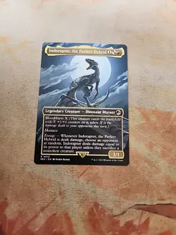 Indoraptor, The Perfect Hybrid Borderless Universes Beyond Jurassic World MTG NM - Image 1