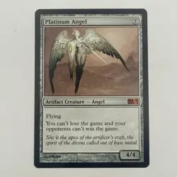 MTG Platinum Angel 212/249 LP Core Set 2011 (M11) Magic the Gathering Artifact - Image 1