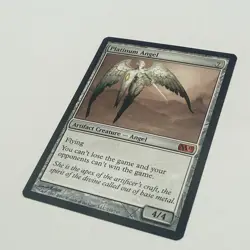MTG Platinum Angel 212/249 LP Core Set 2011 (M11) Magic the Gathering Artifact - Image 4