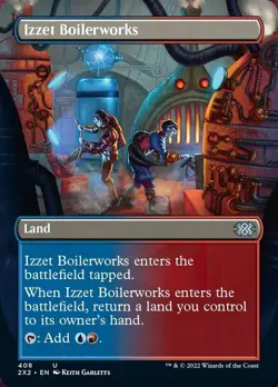 1x Izzet Boilerworks (Borderless) - M/NM - Double Masters 2022 mtg - Image 1