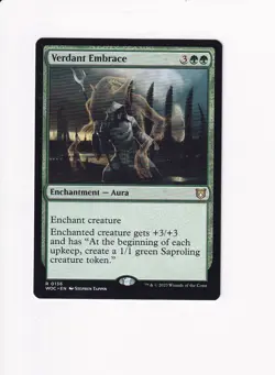 2023 MTG MAGIC COMMANDER: WILDS OF ELDRAINE VERDANT EMBRACE (#1) - Image 1