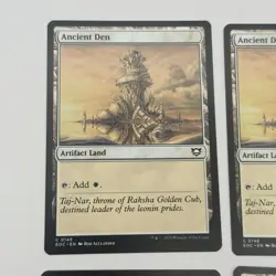 4x MTG Ancient Den 148 NM Commander: Edge of Eternities White Artifact Land - Image 3