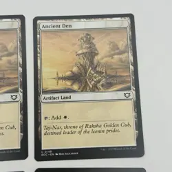 4x MTG Ancient Den 148 NM Commander: Edge of Eternities White Artifact Land - Image 4