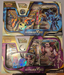 Nintendo Pokemon TCG Origin Forme Dialga and Palkia VStar Box - 12 Packs 820650871269 - Image 1