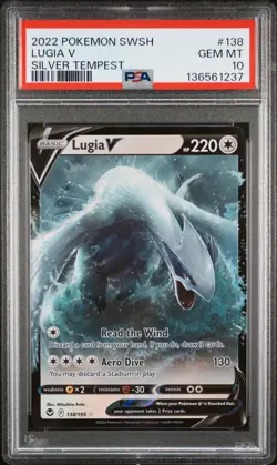 Pokemon Silver Tempest Lugia V 138 PSA 10 - Image 1