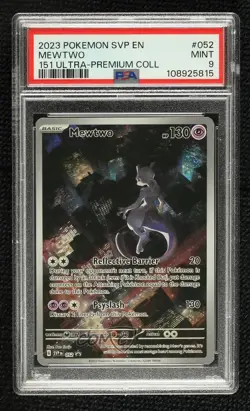 Mewtwo Pokemon Scarlet & Violet Black Star Promo PSA 9 MINT - Image 1