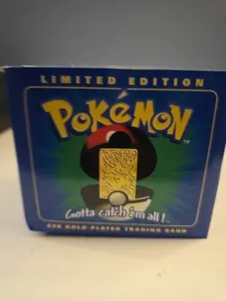 SEALED Pokemon 23K Gold Plated Trading Card New Pokeball TOGEPI Burger King - Image 3
