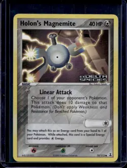 2005 Pokemon EX Delta Species Holon's Magnemite Reverse Holo #70/113 - Image 1