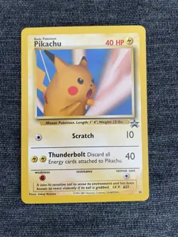 Pokemon Pikachu (SNAP) #26 WoTC Black Star Promo- NM Condition - Image 1