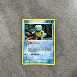 Pokemon Ditto Ex Delta Species 64/113 Reverse Holo Stamped Rare TCG Squirtle - Image 1