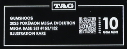 2025 Pokemon Mega Evolution 153/132 Gumshoos Illustration Rare TAG 10 (962) - Image 3
