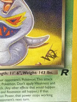 Pokemon TCG Dark Arbok [W Stamped] 19/82 Wotc Promo Regular Vintage 2000 MP - Image 3