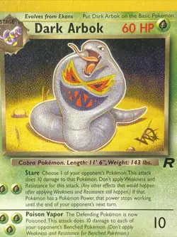 Pokemon TCG Dark Arbok [W Stamped] 19/82 Wotc Promo Regular Vintage 2000 MP - Image 4