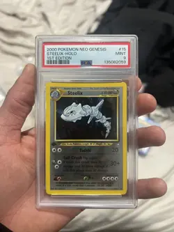 2000 POKEMON NEO GENESIS 1ST ED #15 STEELIX-HOLO PSA 9 - Image 3