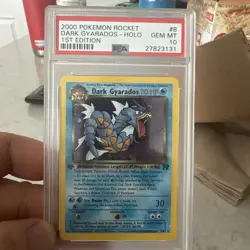 2000 Pokemon Dark Gyarados Holo 1st Edition 8/82 PSA 10 (Team Rocket) GEM MINT - Image 1