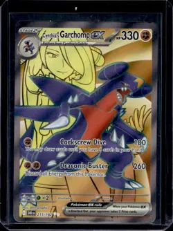2025 Pokemon Destined Rivals Cynthia's Garchomp ex #215/182 - Image 1