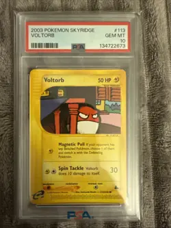 2003 Pokemon Skyridge Voltorb #113 PSA 10! GEM MINT - Image 1
