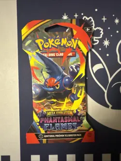 Pokemon TCG Phantasmal Flames Sleeved Booster Pack Factory Sealed - Image 1