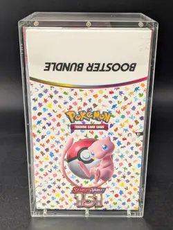 Pokemon 151 SV3.5 Booster Bundle Display Factory Sealed Case W/Acrylic Case - Image 1