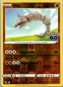 Onix 036/078 Reverse Holo Pokemon Go Pokemon NM - Image 1