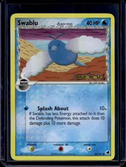 2006 Pokemon EX Dragon Frontiers Swablu Delta Species Reverse Holo #65/101 - Image 1