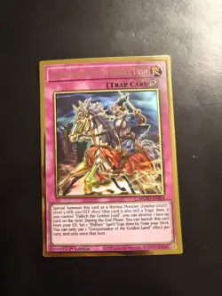 Yugioh Conquistador of the Golden Land - MGED-EN054 - 1st Ed. Gold Rare - NM - Image 1