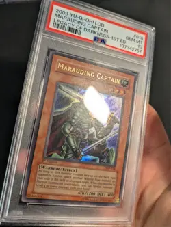 Yugioh Marauding Captain LOD-018 1st Edition Ultra Rare PSA 10 Gem Mint! - Image 3