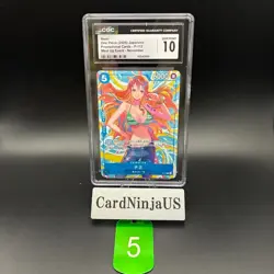 CGC 10 GEM MINT Nami P P-112 Promo Pirates Party One Piece Card Game Japanese 5 - Image 1