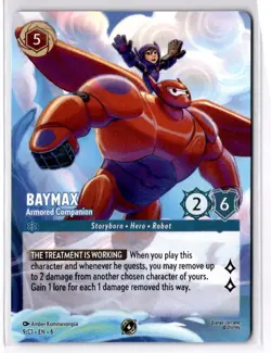 Baymax - Armored Companion Promo Disney Lorcana Promo Cards 9 NM - Image 1