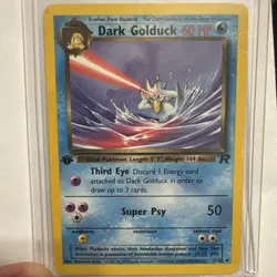 Dark Golduck 1st Edition Pokemon Card 37/82 Team Rocket - Image 1