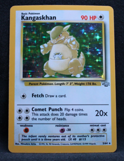 Kangaskhan 05/64 Jungle Holo Pokemon TCG Card WOTC - Image 1