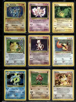 Vtg Pokemon Card Collection Lot Base Set 1st Edition Promo Binder Holos WOTC - Image 1
