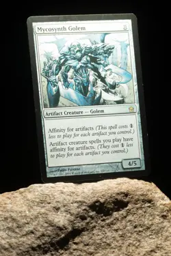 Rare Mycosynth Golem Regular Fifth Dawn Magic: The Gathering Card (Used) - Image 1