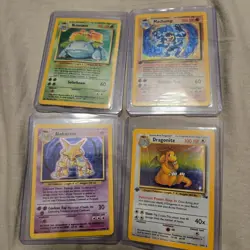 lot of pokemon cards vintage venusaur machamp alakazam dragonite - Image 1