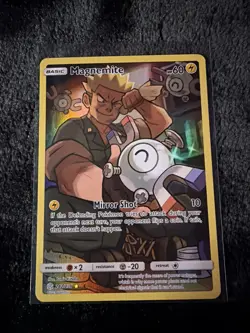 Pokemon TCG Magnemite Holo Secret Rare Card Cosmic Eclipse 242/236 - Image 1