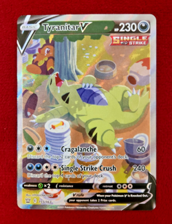 Tyranitar V Alternate Full Art 155/163 Battle Styles Holo Near Mint Pokemon Card - Image 1