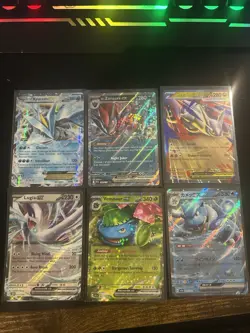 Pokemon Ex Card Lot 6 Cards Kyurem Ex Blastoise Ex Venusaur Ex Lugia Ex - Image 1