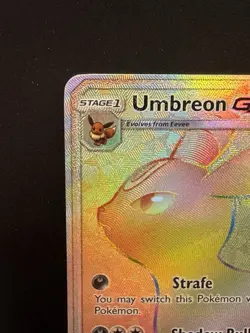Pokemon TCG Umbreon GX 154/149 Secret Rare Rainbow Holo Card Sun & Moon Base - Image 2