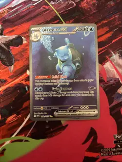 Pokemon TCG Blastoise EX Scarlet & Violet 151 Card 200/165 Near Mint Condition - Image 1