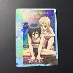 Union Arena Attack On Titan Action Point Foil Card Mikasa(ENG) UE10BT-AOT-1-AP02 - Image 1