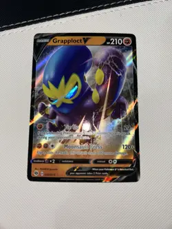Pokemon Card Grapploct V Ultra Rare Full Art Holo Champions Path 032/073 TCG - Image 1