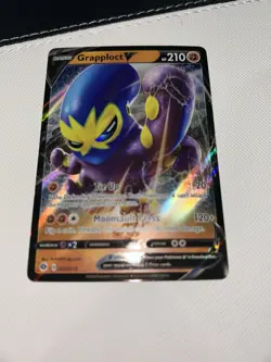 Pokemon Card Grapploct V Ultra Rare Full Art Holo Champions Path 032/073 TCG - Image 2