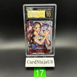 CGC PRISTINE 10 Nico Robin ST01-008 C 25th Edition Parallel ONE PIECE Card Game - Image 1